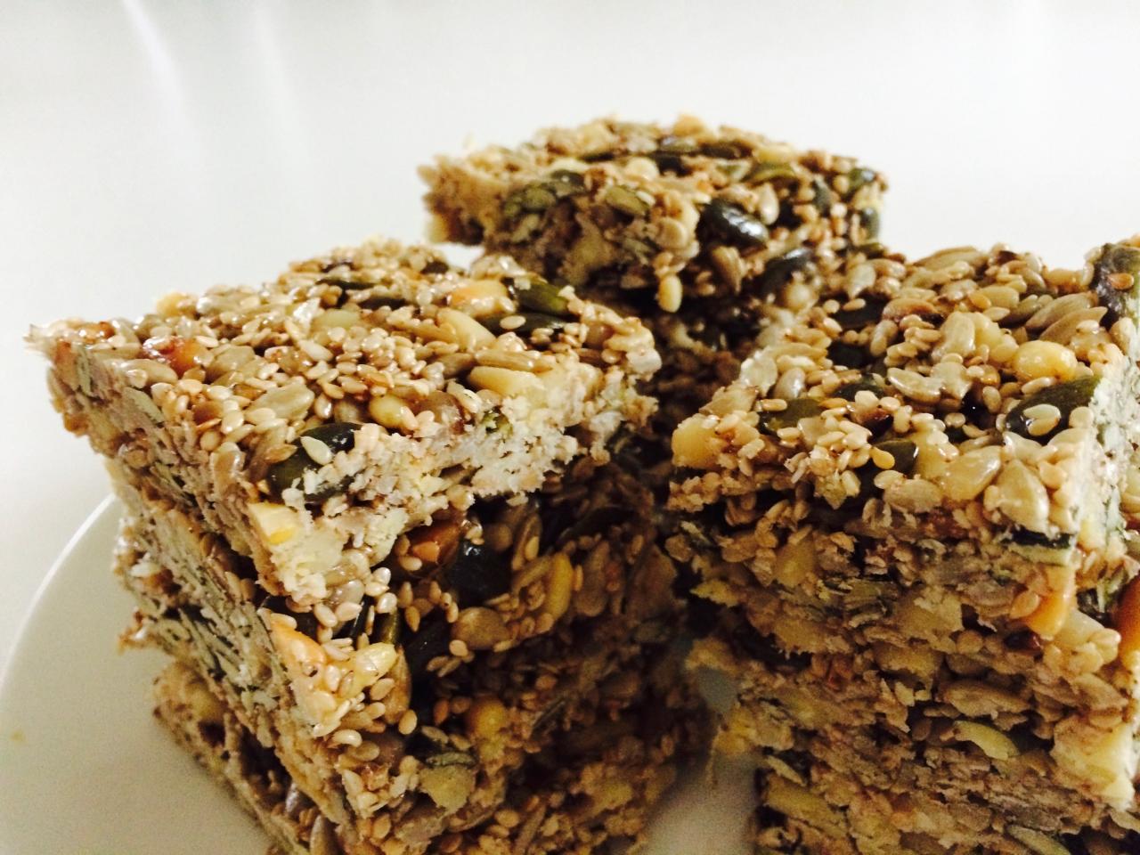 Toasted Seed Bars (with added Seaweed Nutrition!)