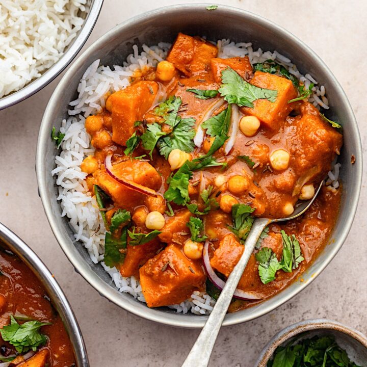 Sweet Potato, Chickpea and Spinach Curry - Cupful of Kale