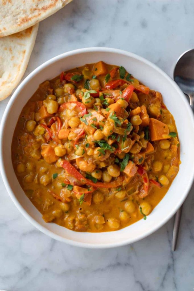 Chickpea and Sweet Potato Curry - Cooking For Peanuts